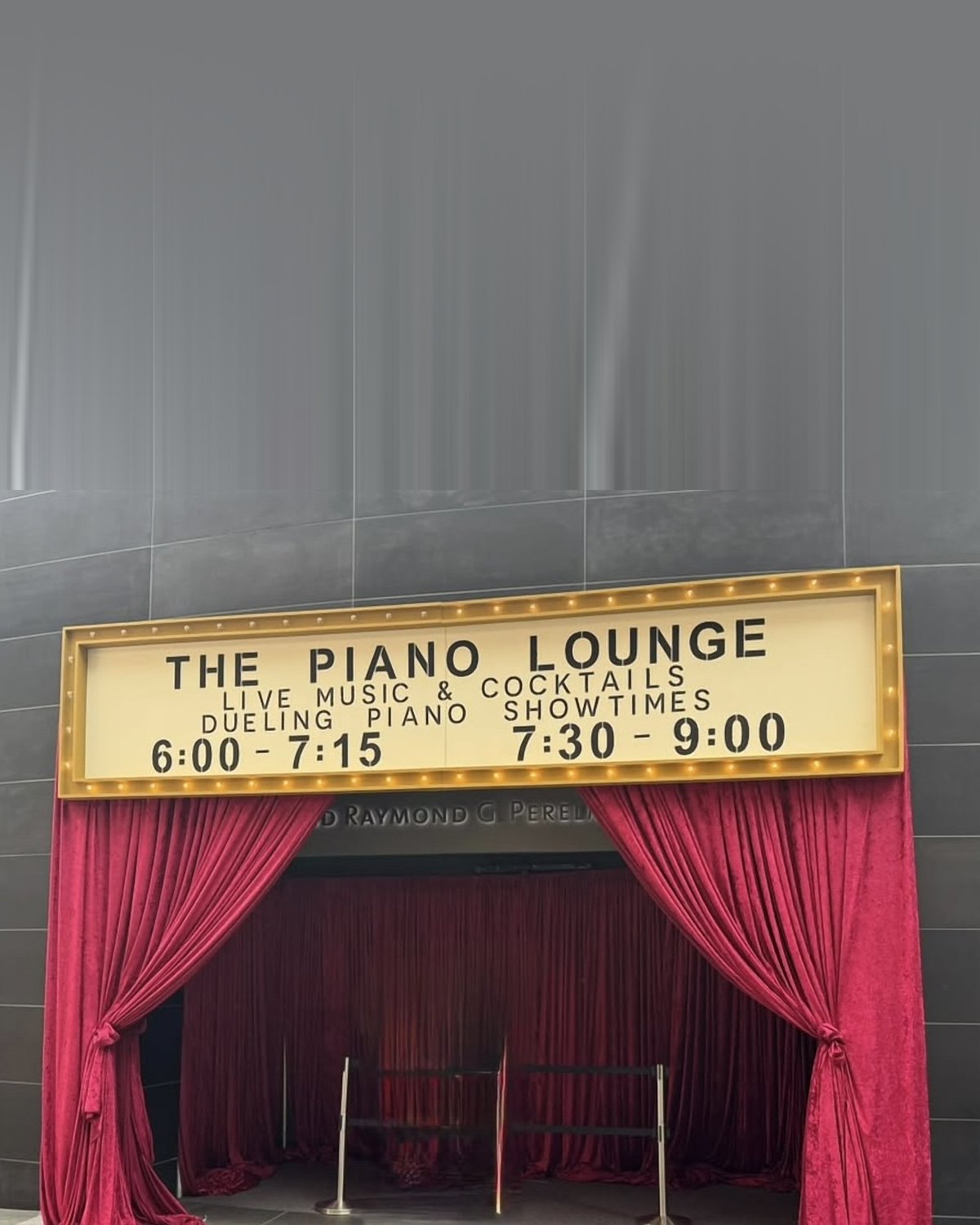 Light-up 16 ft marquee sign